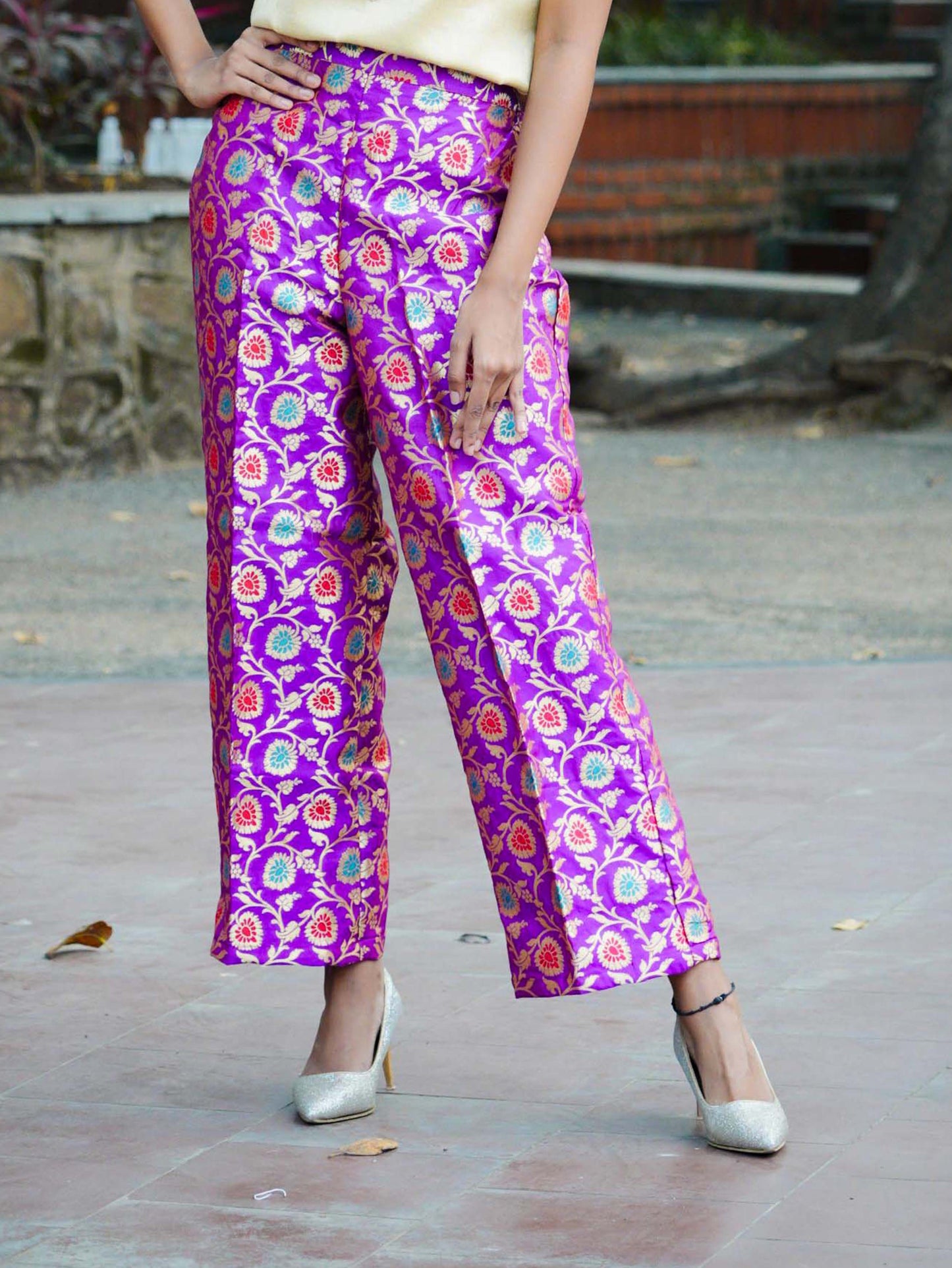 Women's Palazzo Pants Purple