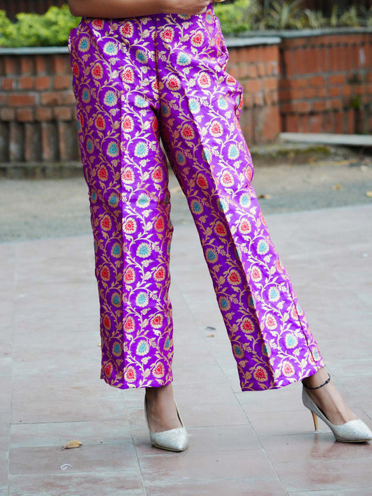 Women's Palazzo Pants Purple