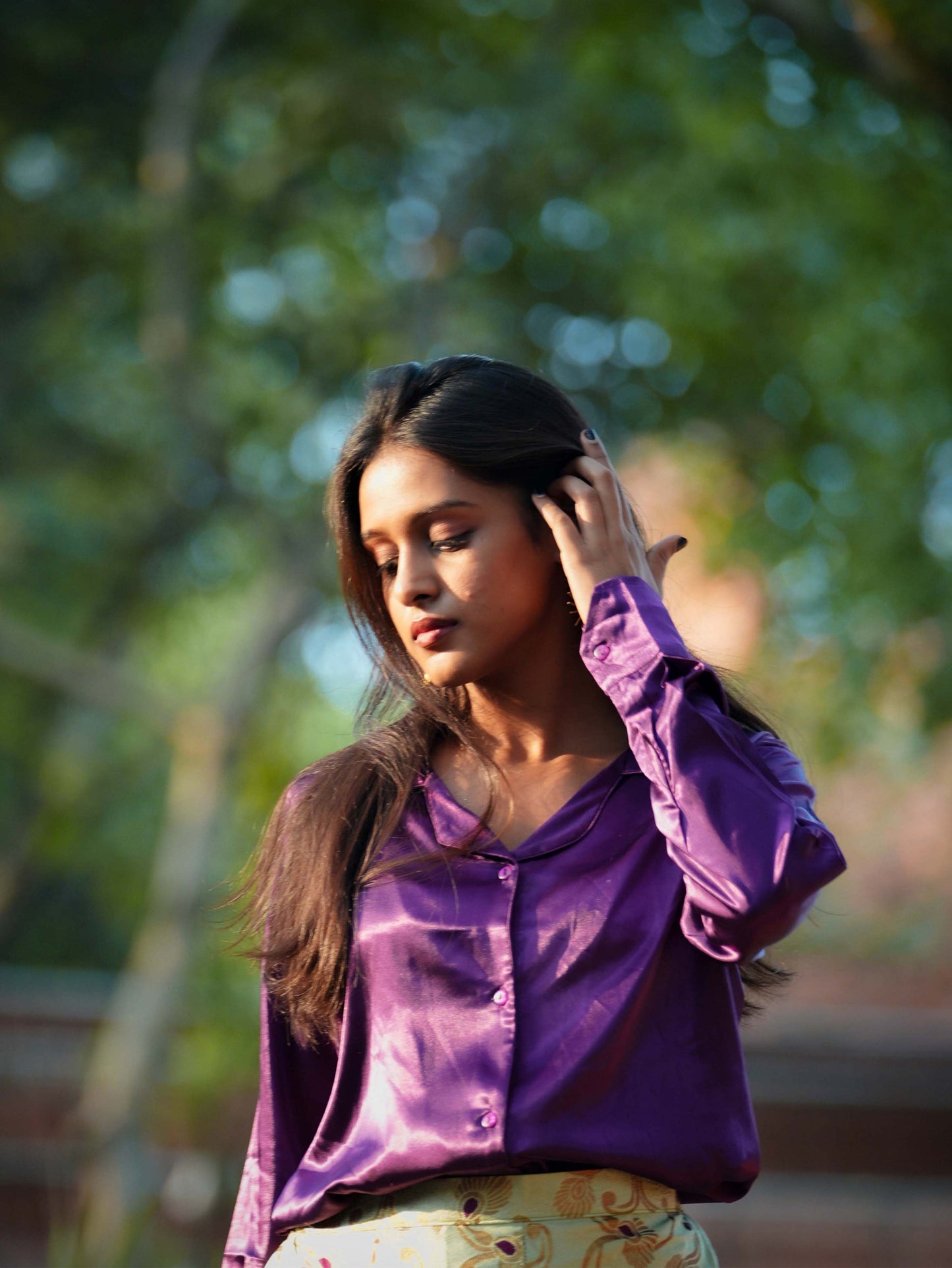 Women's Full Shirt Purple