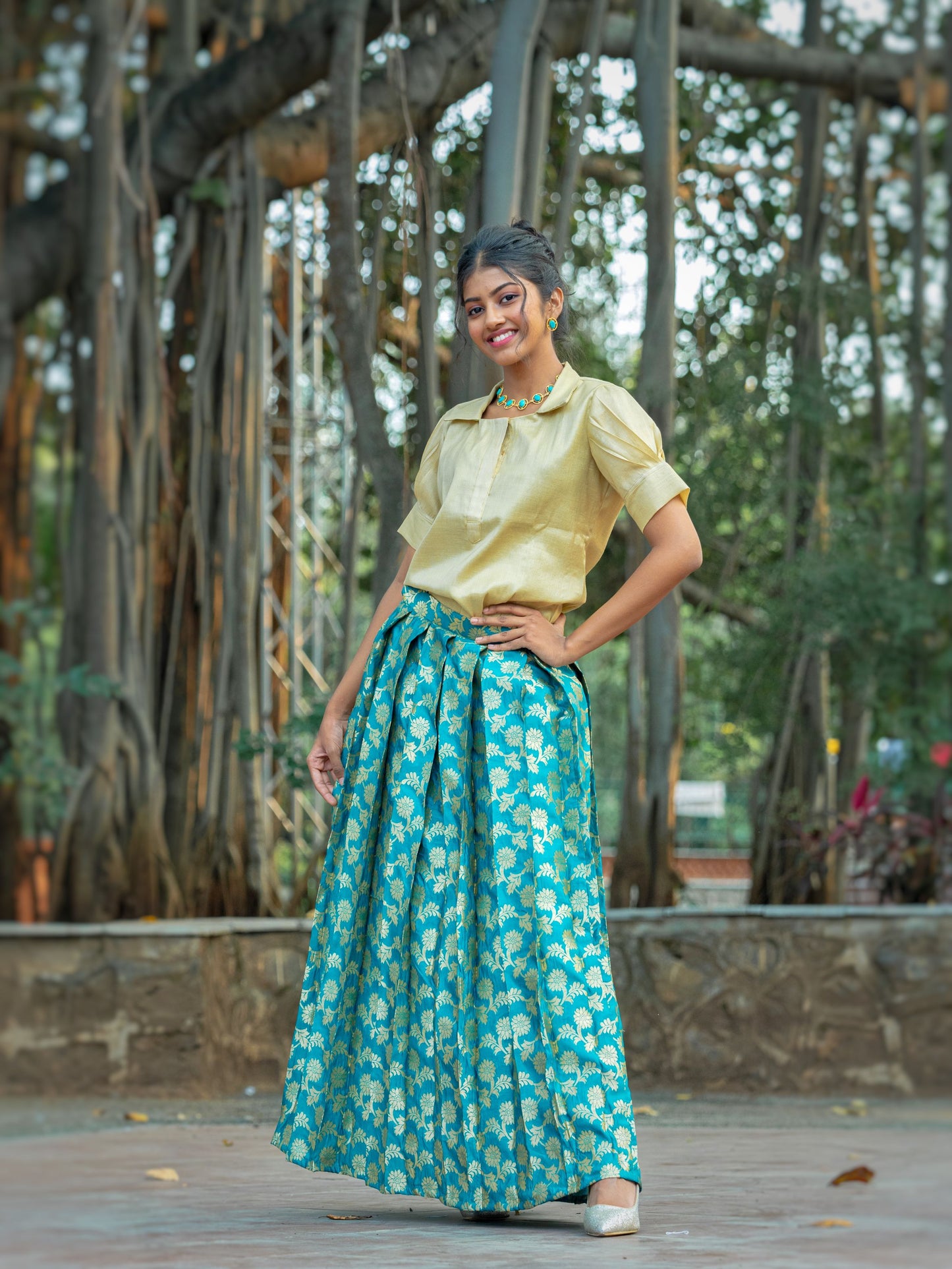 Women's Firozi Skirt