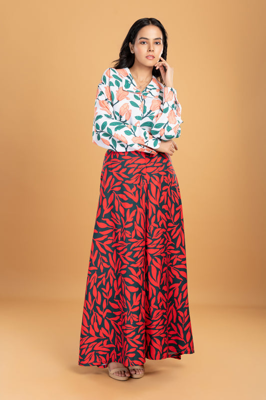 WOMENS LONG PALAZZO PANTS