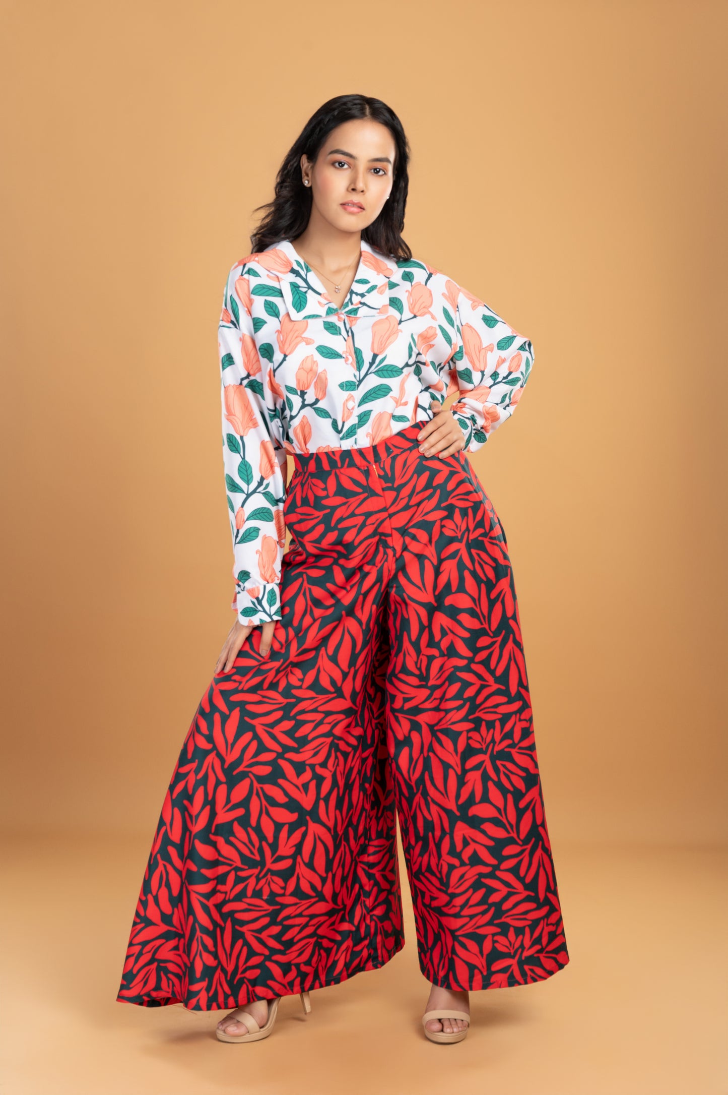 WOMENS LONG PALAZZO PANTS